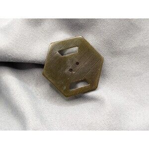 Vintage Green bakelite buckle or button